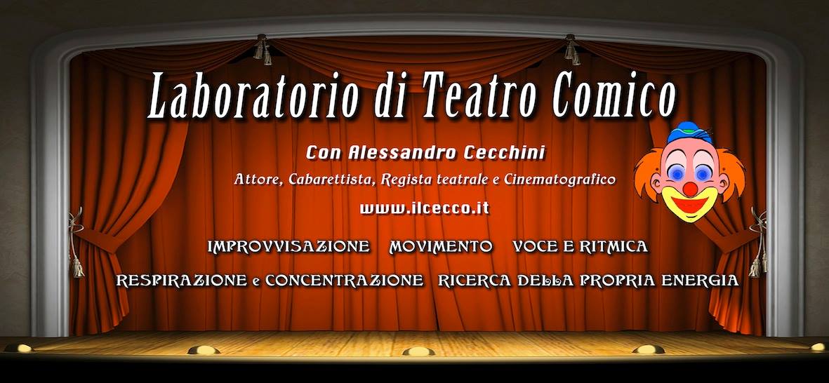 Locandina corso laboratorio teatro comico