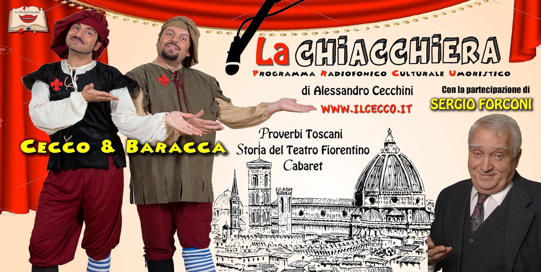 Locandina La Chiacchera programma radiofonico umoristico 